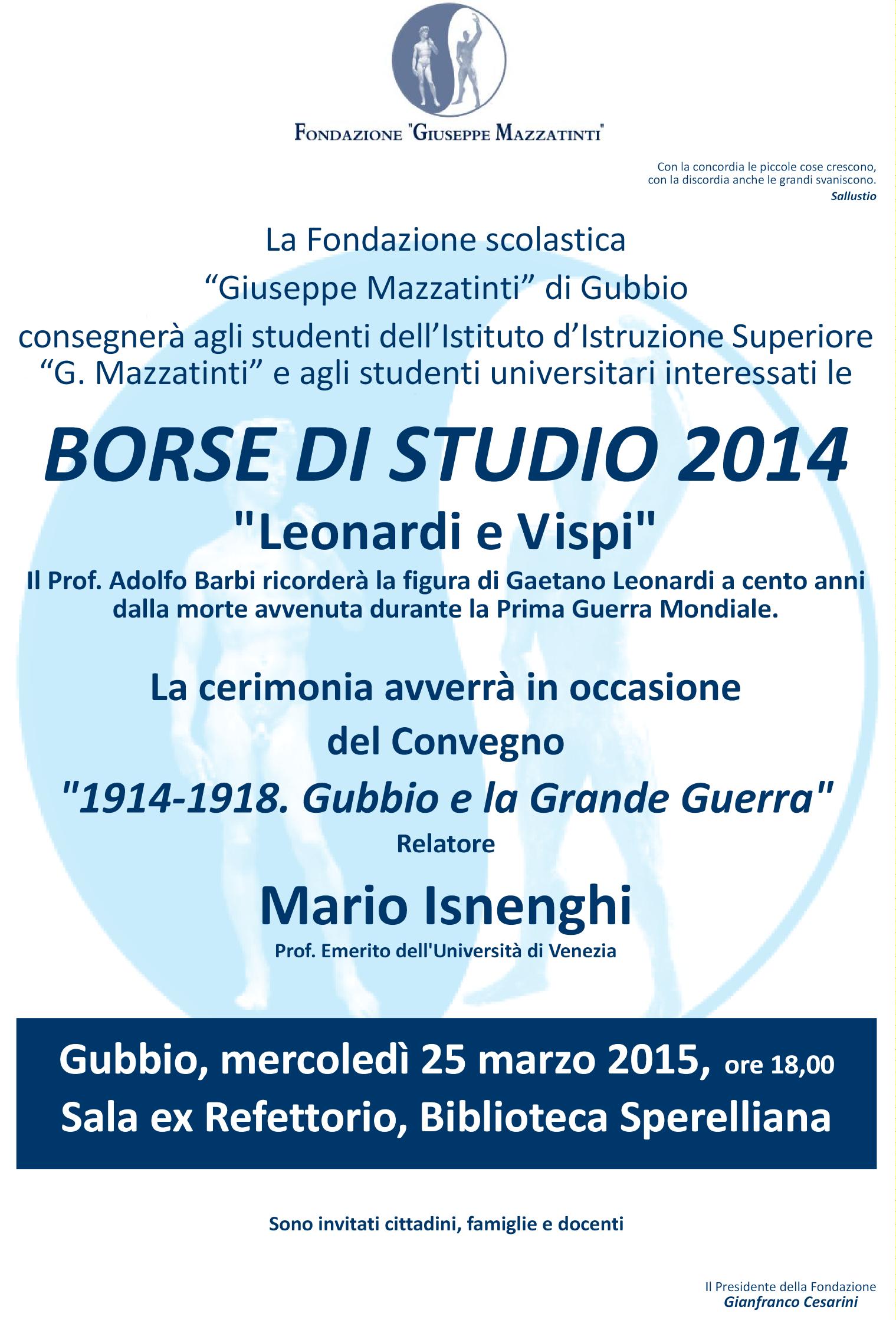 borse di studio 2014