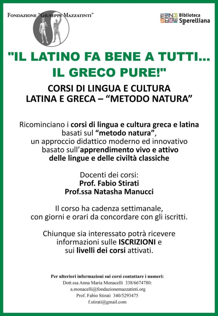 Corsi di LATINO e GRECO