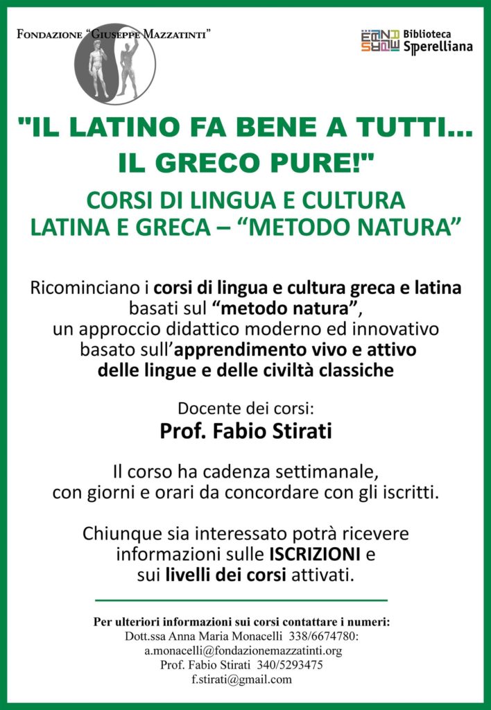 Corsi di LATINO e GRECO